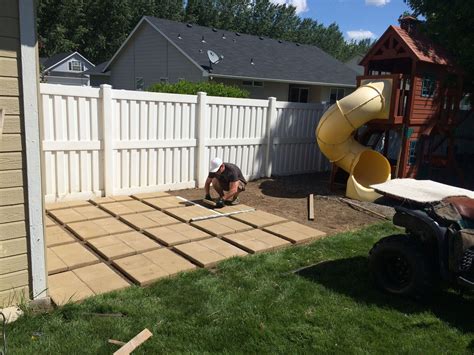 how to make a cheap patio area